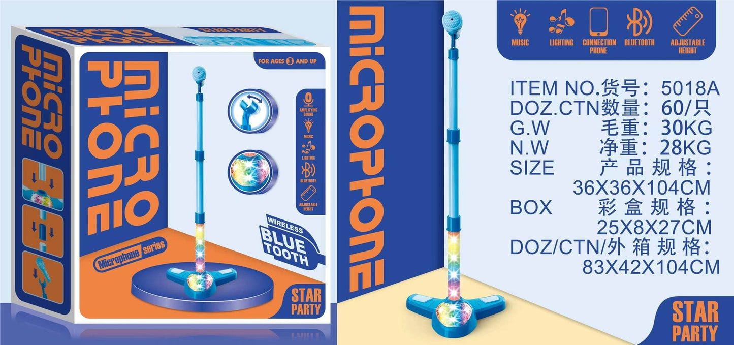Boys' Single Microphone With Bluetooth Lighting Music