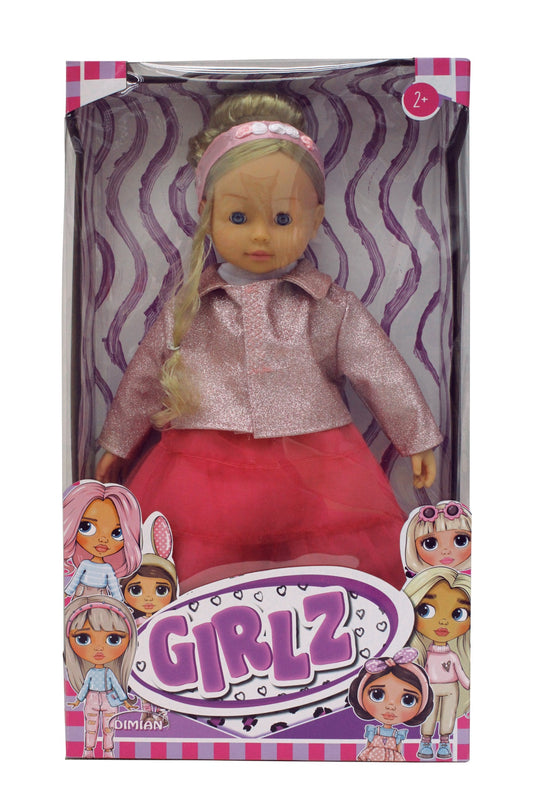46Cm Girlz Fashion Doll In Window Box - Pink