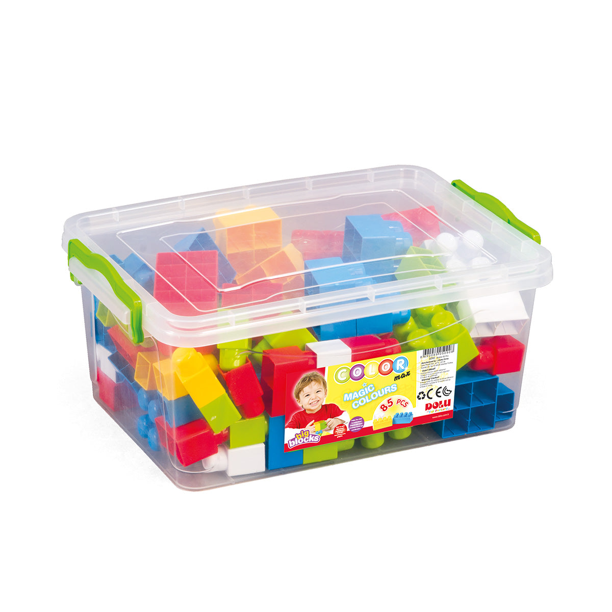 Big Blocks In Plastic Box 85 Pcs