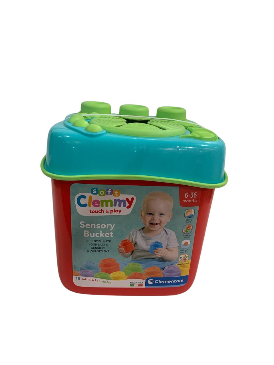Sensory Bucket Clemmy Soft Blocks