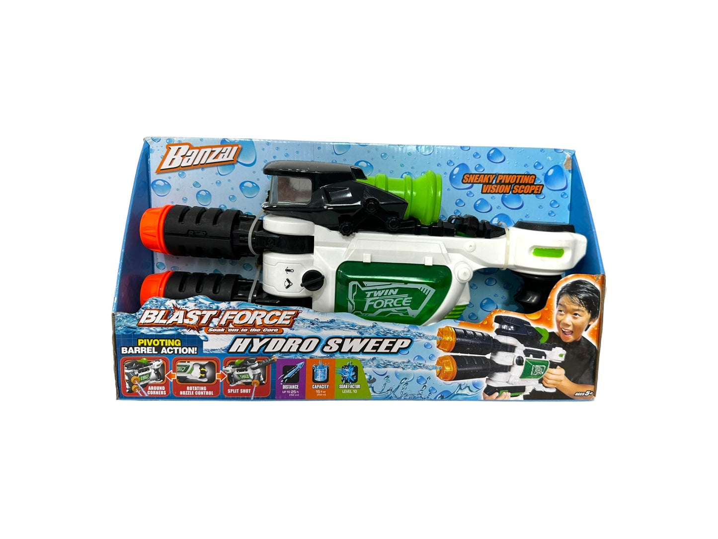 Twin Force - Hydro Sweep-Double, Side-To-Side Sweeping Barrels