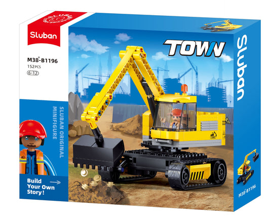 Twon- E6 Small Excavator 152Pcs