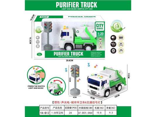 Inertial Sanitation Vehicle With Communication Light (With Sound And Light)
