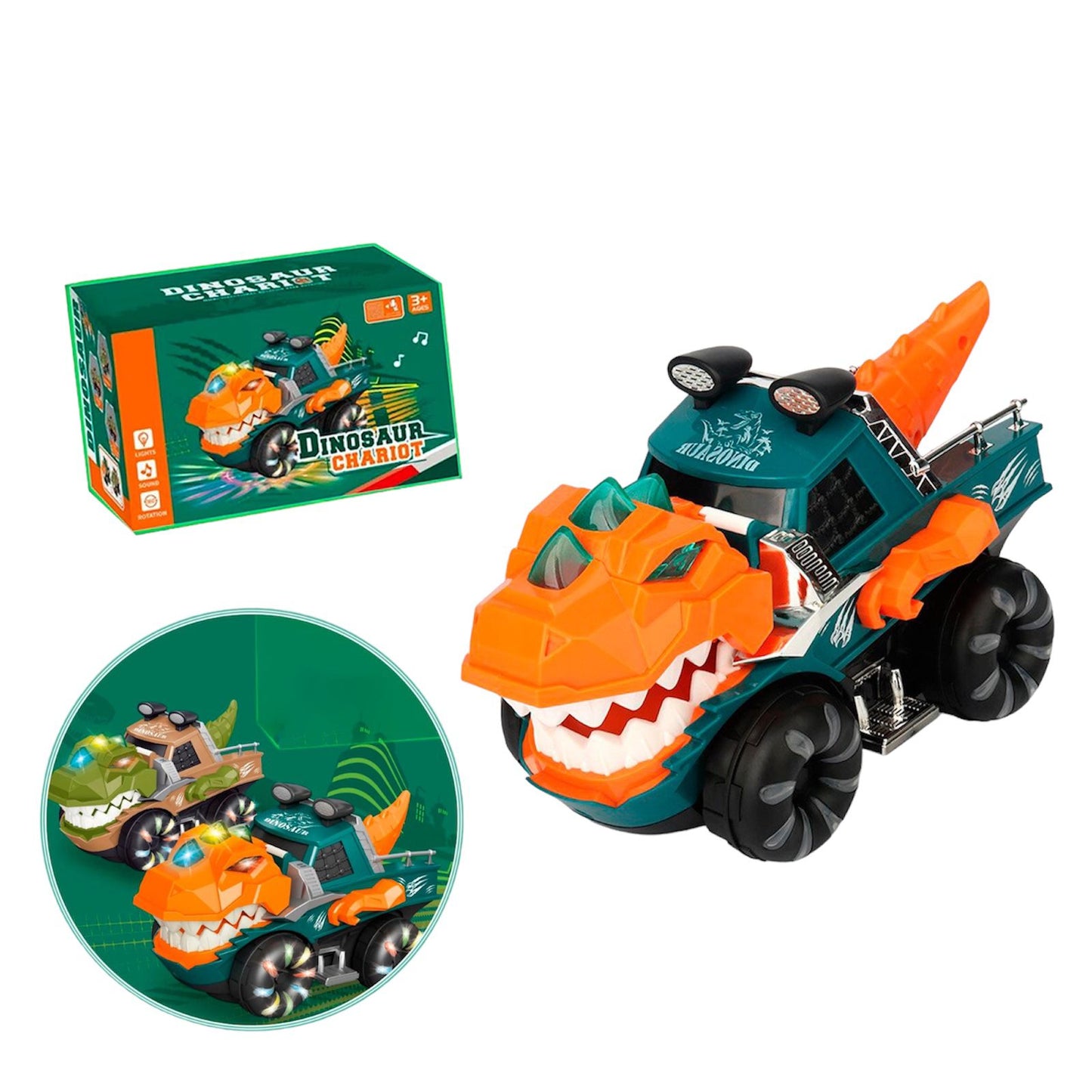 B/O Dinosaur Chariot