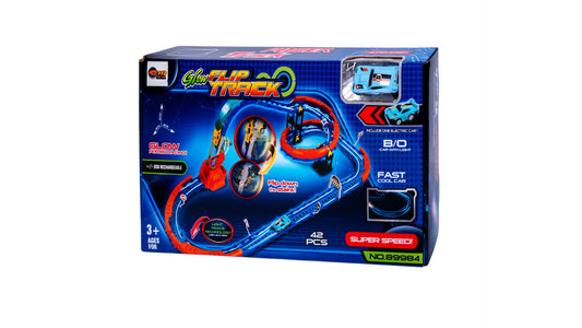Glow multicolored track racer&more items