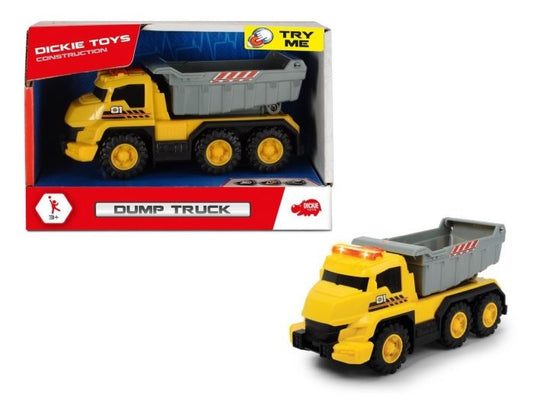 Dickie Dump Truck With Light And Sound For Age 3+ Years Old- Multicolored