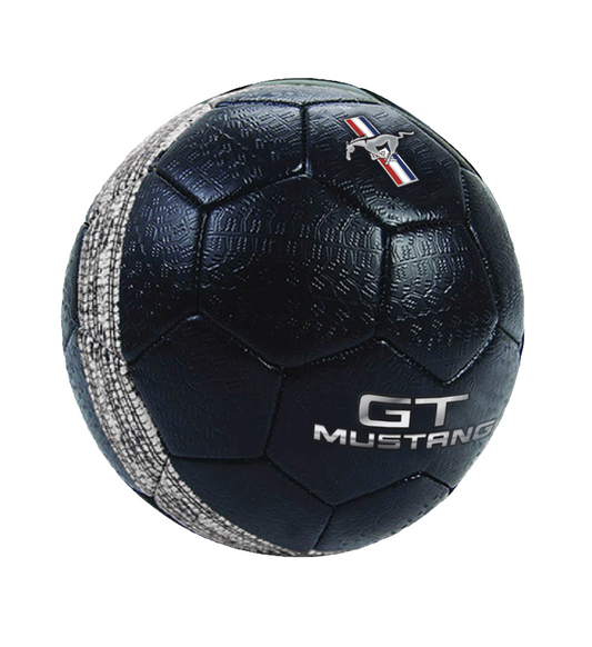 Mustang Football Black  W/ White Stripe