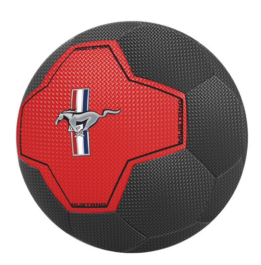 Mustang Football Colored Black&Red 5Inch