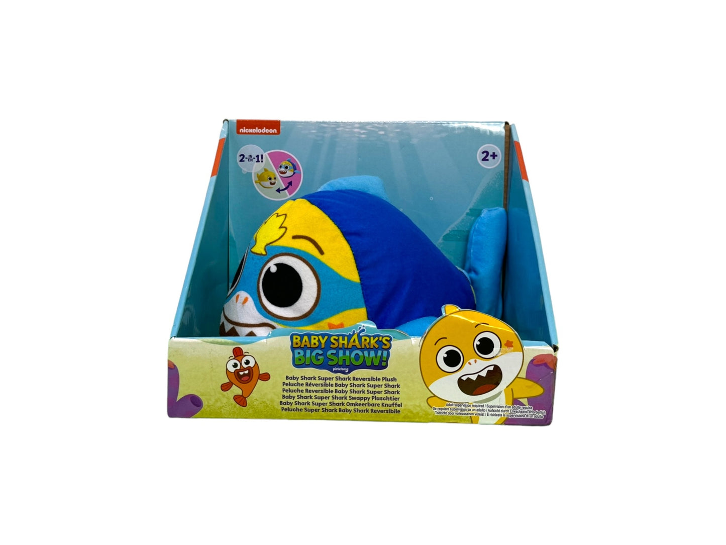 Baby Shark Bs Reversible Plush Super Shark