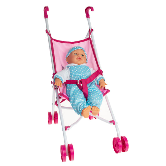 BAMBOLINA AMORE STROLLER WITH UNICORN SILKSCREEN