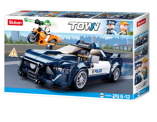 Town-Police Car 284pcs