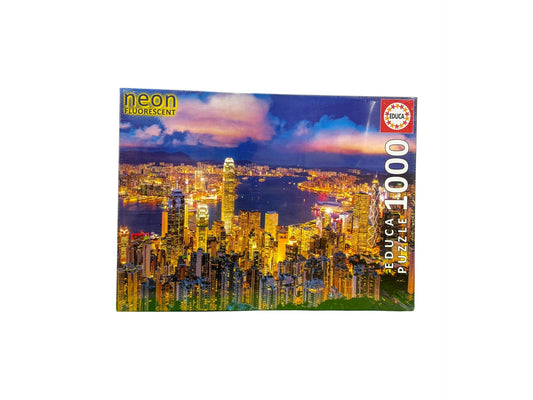 1000 Hong Kong Neon Fluorescent Puzzle