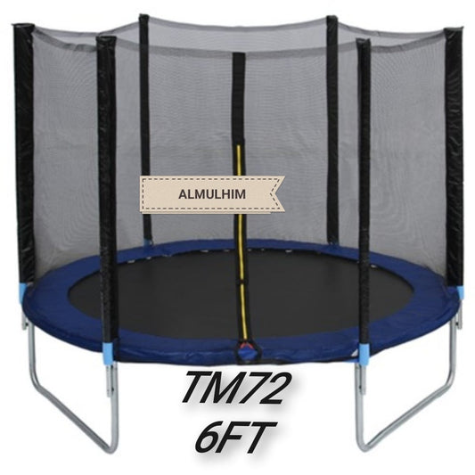 Trampoline 6Feet With Safety Net 183Cm