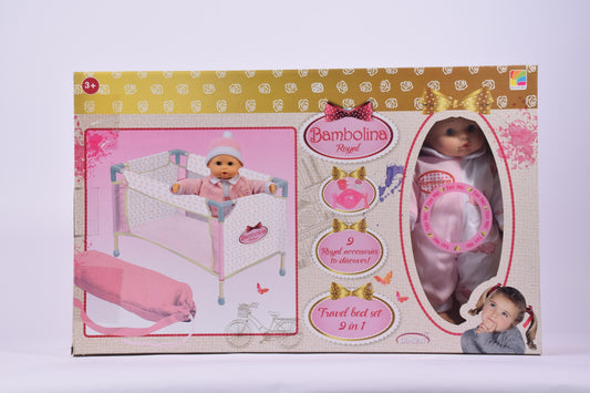 Bambolina Royal Travel Bed Set 9 In 1