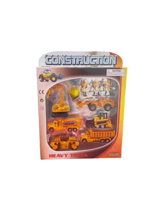 Construction Heavy Truck Play Set 6 Pcs
