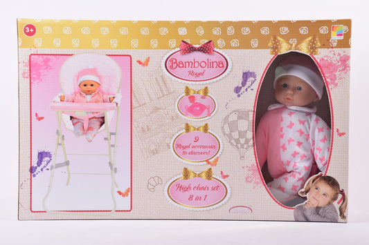 BAMBOLINA ROYAL HIGH CHAIR SET 8 IN 1