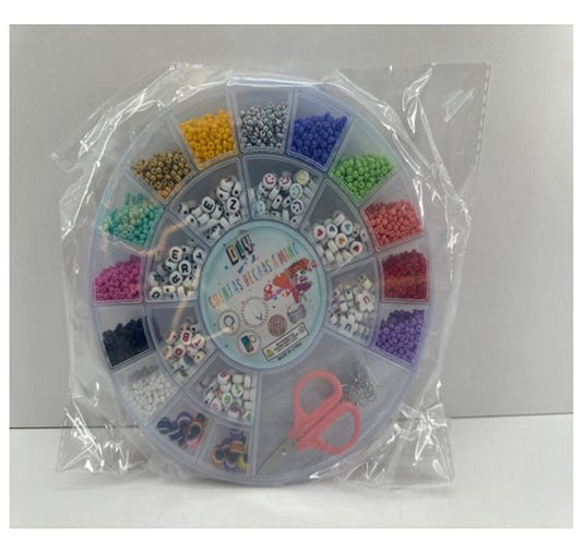 Girls Jewelry Toys-Garden Plate Box Diy Beaded Soft Pottery/Millet Beads/Letter Beads
