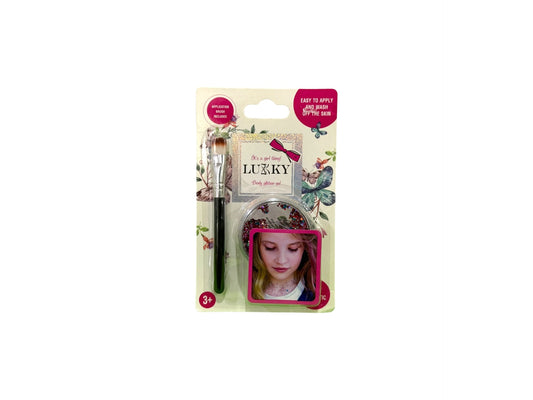 Lukky Body Glitter Gel W/ Brush (25Ml) (Color Mix)