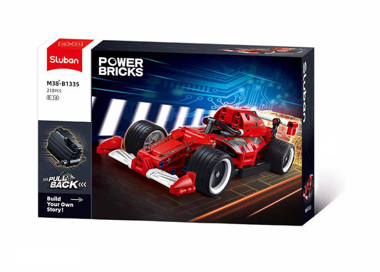 Power Bricks-Formula Car(Pull Back) 210Pcs