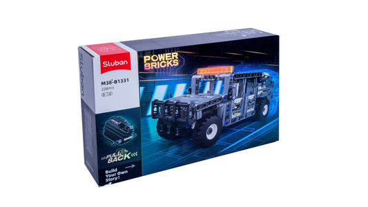 POWER BRICKS-Hummer car(Pull back) 228pcs