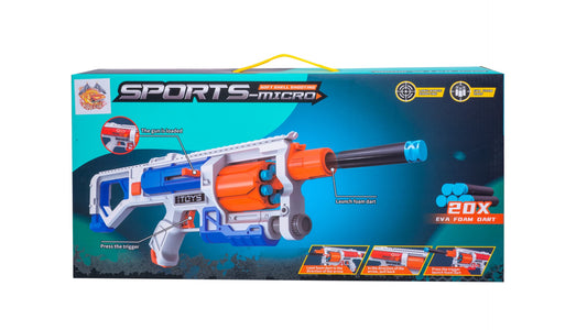 Bowling Ball & Eva Ball Rifle Gun Set